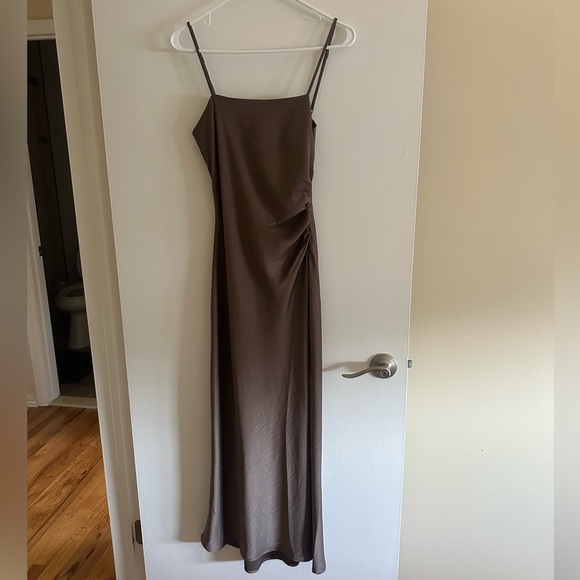House of Harlow 1960 Dresses & Skirts - House of Harlow Satin Ruched Wedding Guest Dress